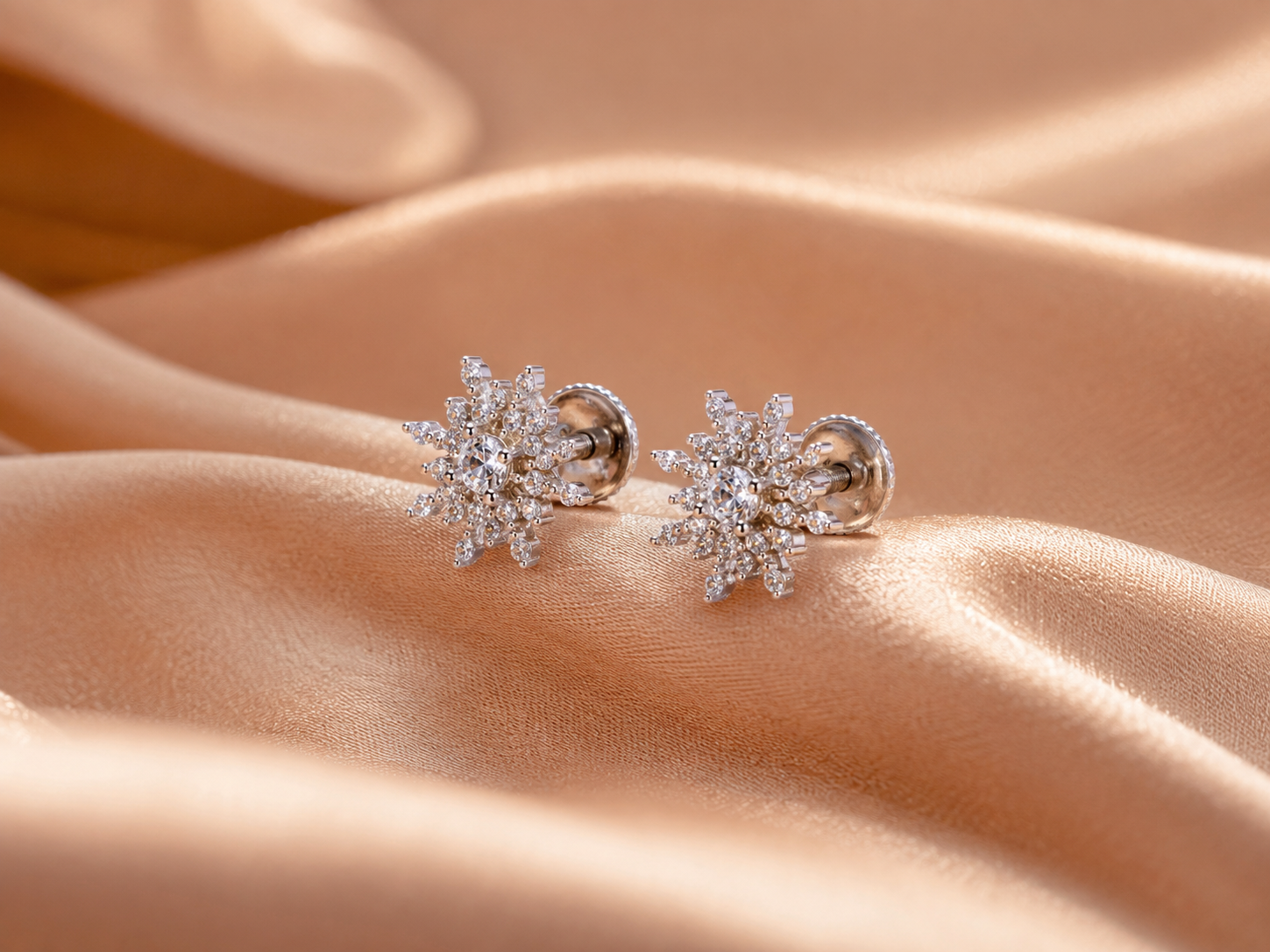 celestial snowflake studs celestial snowflake studs