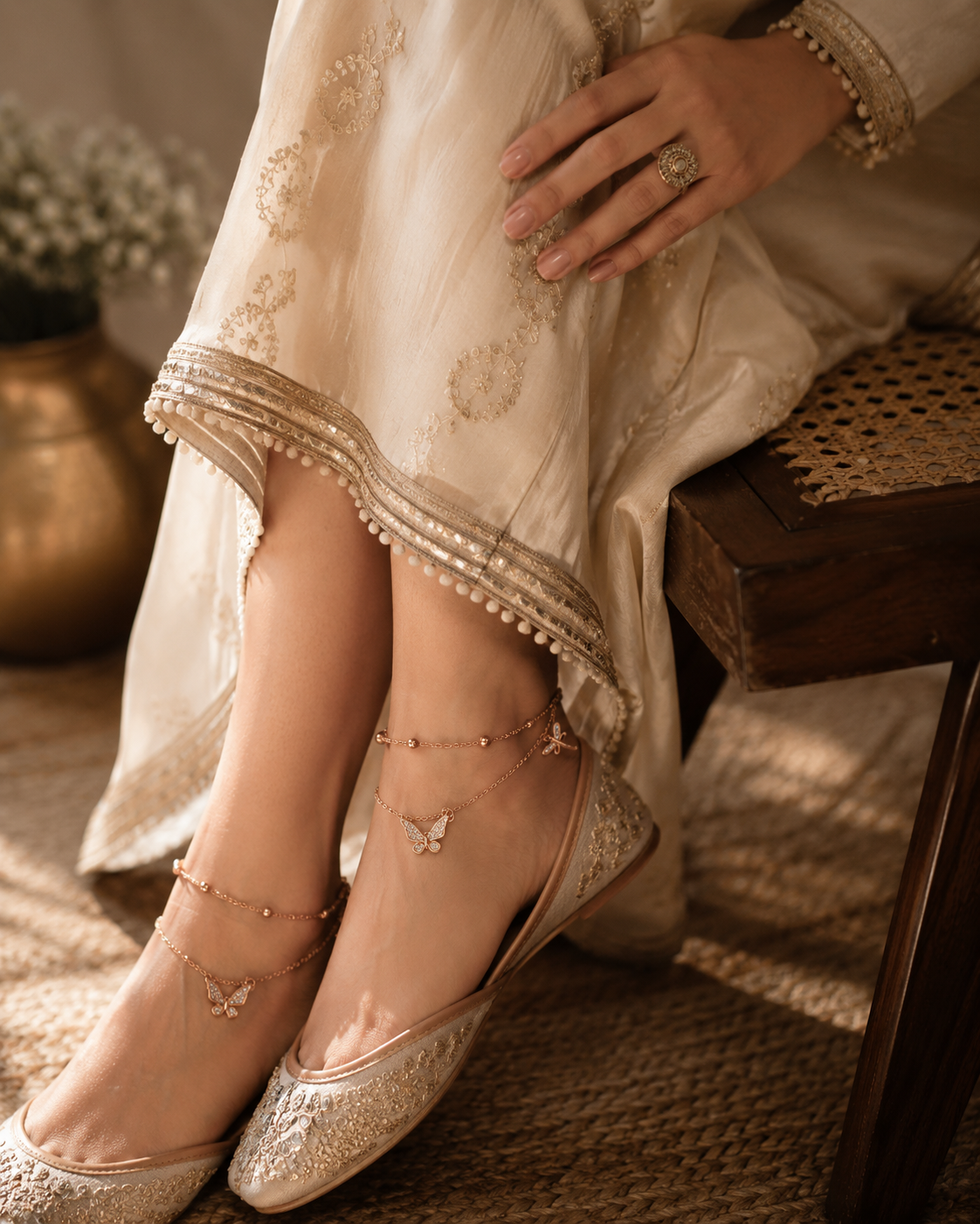flutter bloom anklet flutter bloom anklet