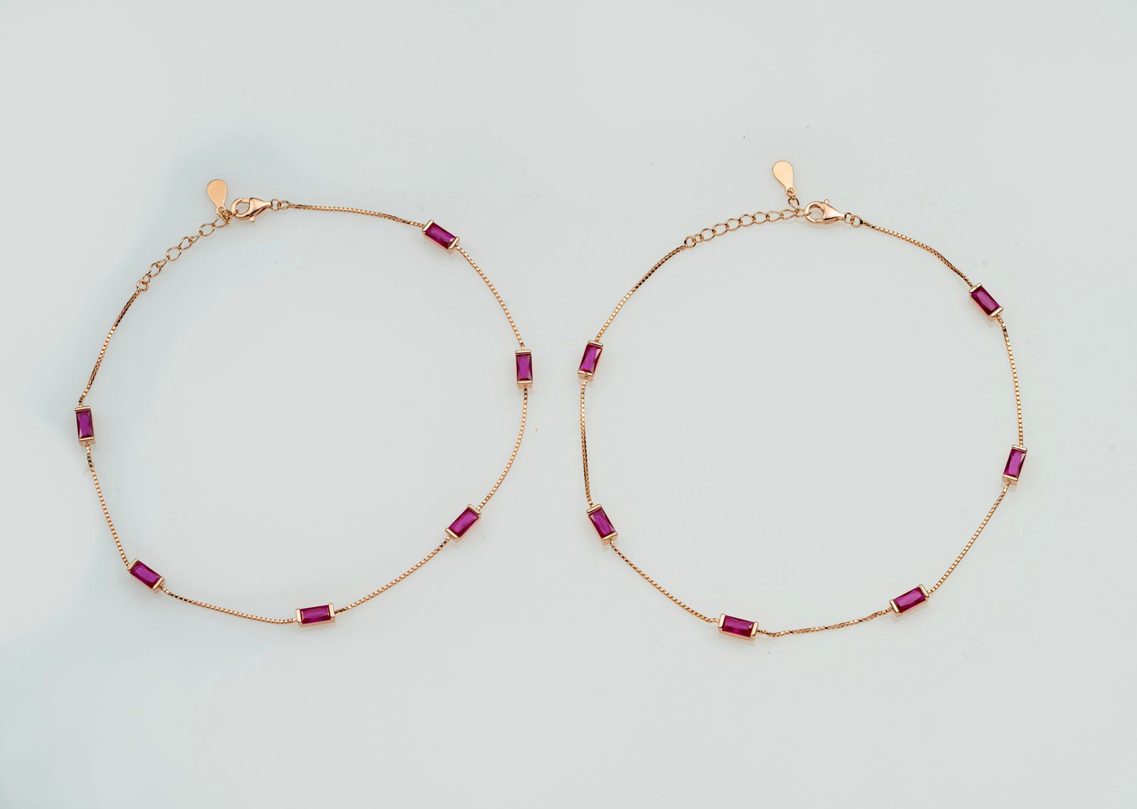 ruby line anklet ruby line anklet
