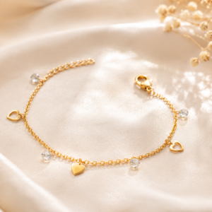 tiny heart baby bracelet