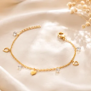 tiny heart baby bracelet