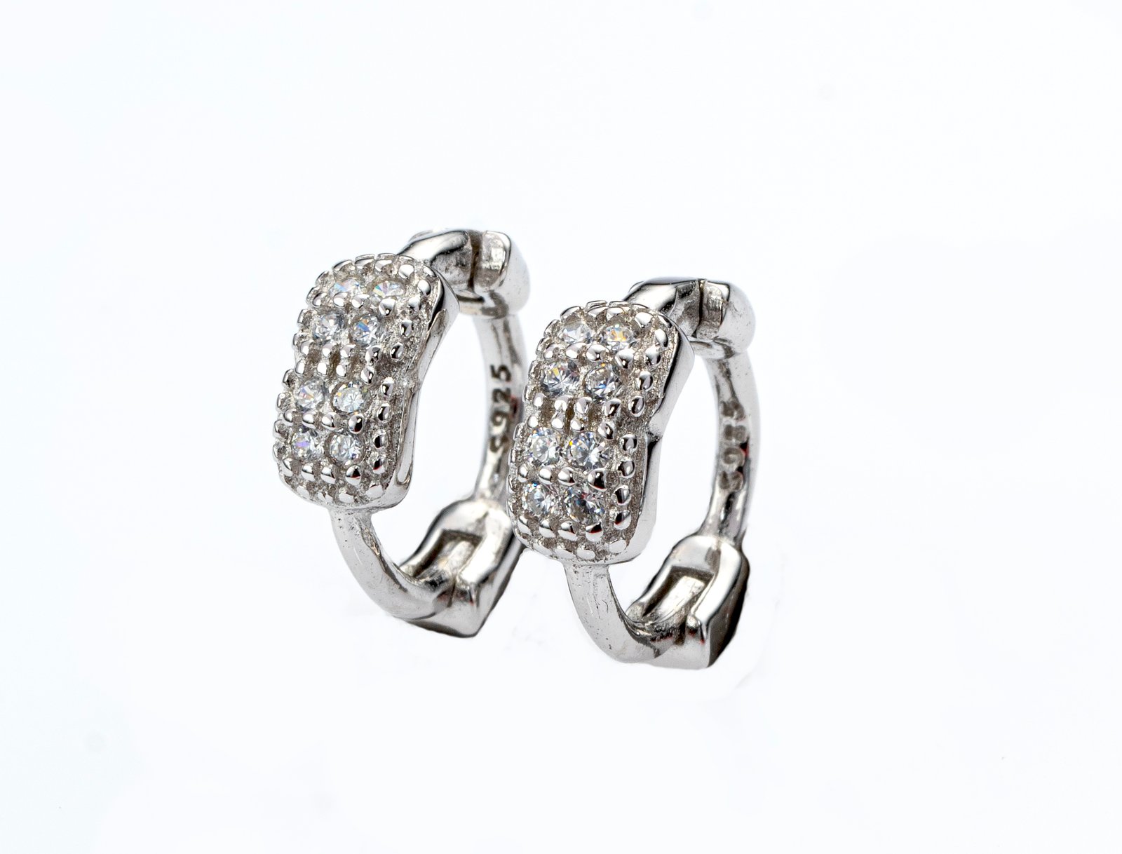 celestia pavé hoops celestia pavé hoops