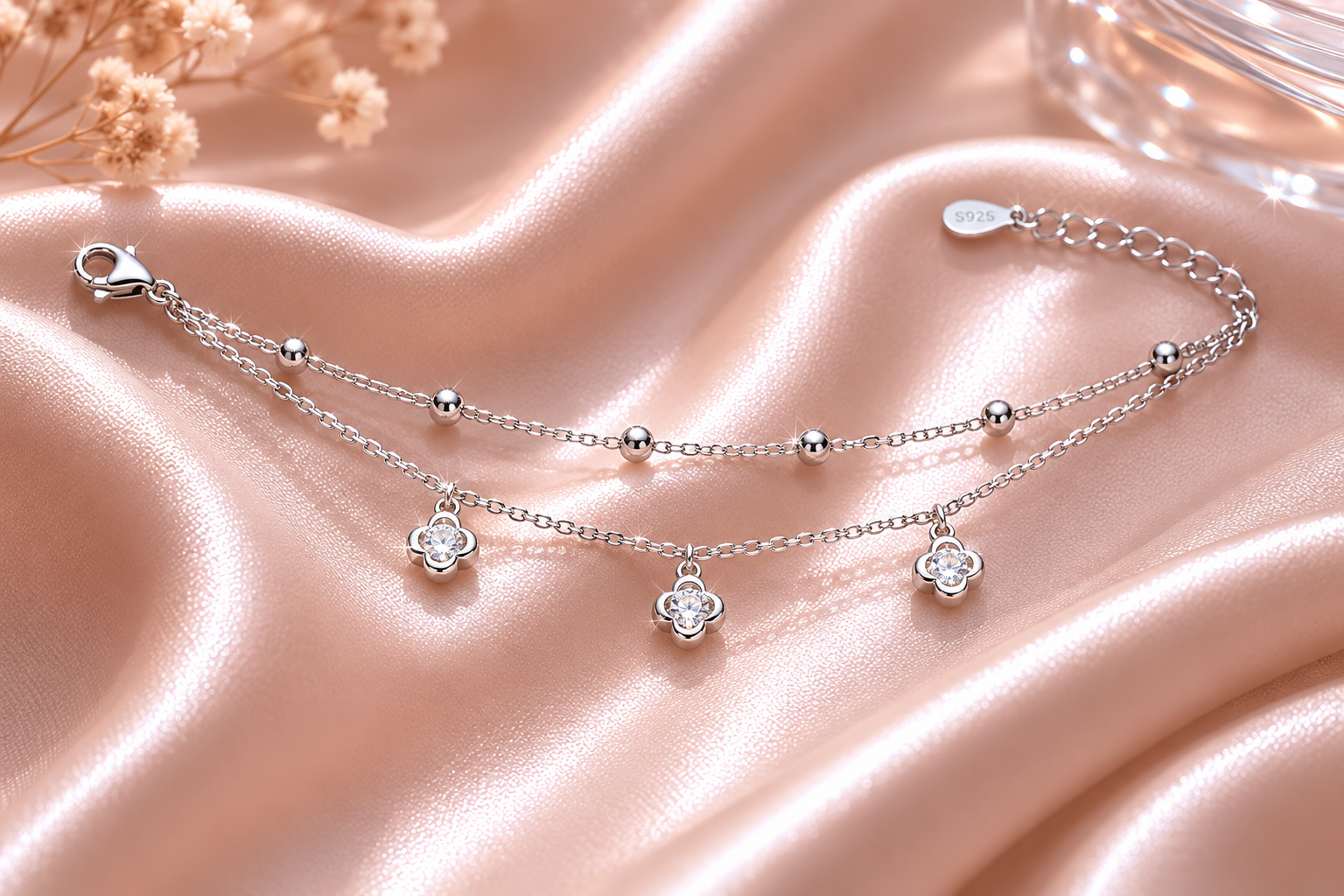flora spark silver bracelet flora spark silver bracelet