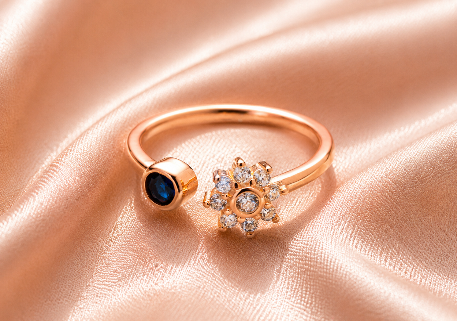midnight bloom open ring midnight bloom open ring