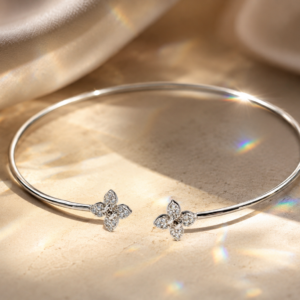 butterfly grace open bangle