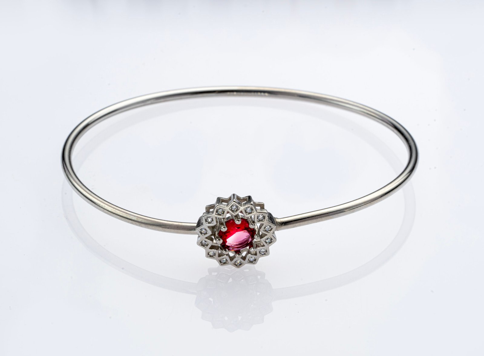 radiant ruby closed bangle radiant ruby closed bangle