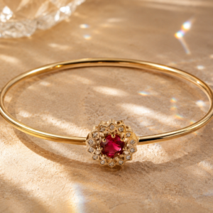 radiant ruby closed bangle