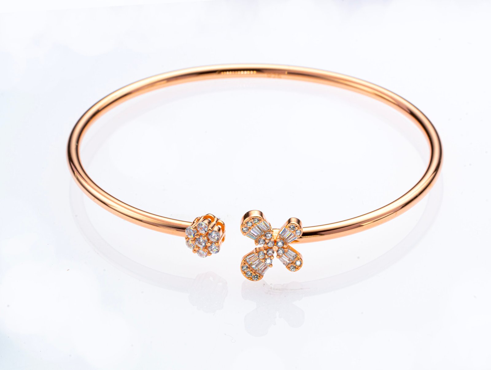 rose star open bangle rose star open bangle