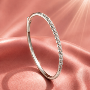 twisted elegance silver bracelet