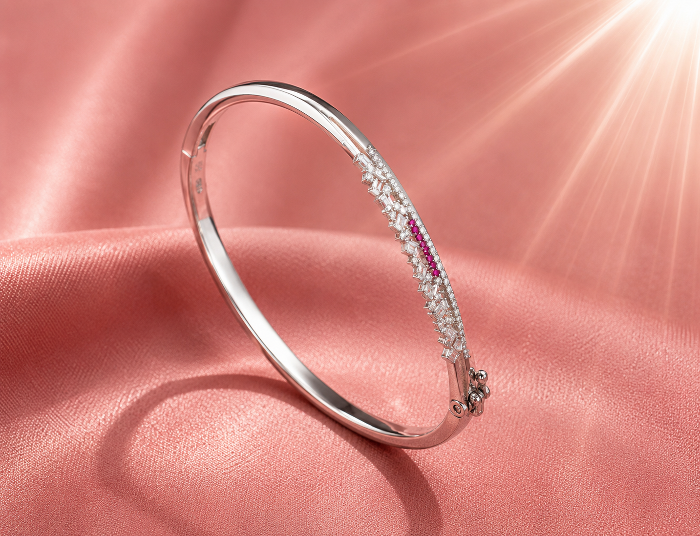 ruby luxe silver bracelet ruby luxe silver bracelet
