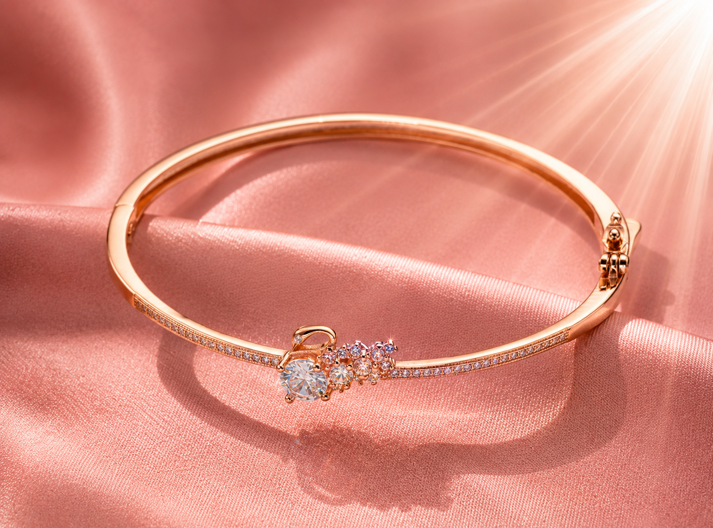 rose gold floral charm bracelet rose gold floral charm bracelet