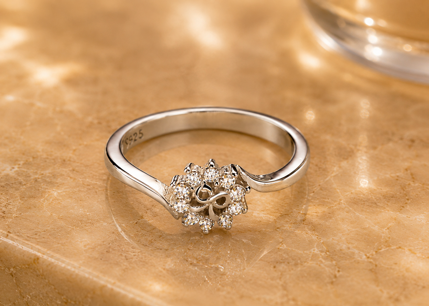 floral spark ring floral spark ring