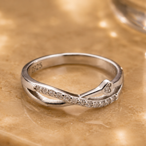 crystal wave ring