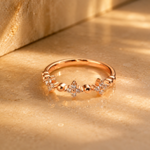 celestine bloom crown ring