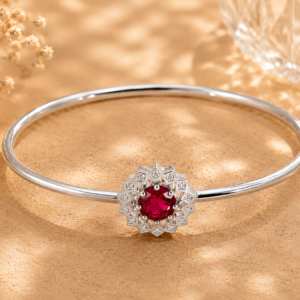 radiant ruby closed bangle