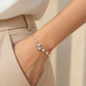 blush petal bracelet