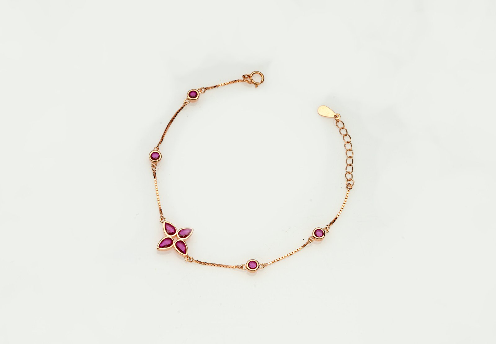 ruby blossom charm bracelet ruby blossom charm bracelet