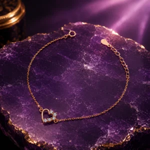 crystal heart whisper bracelet