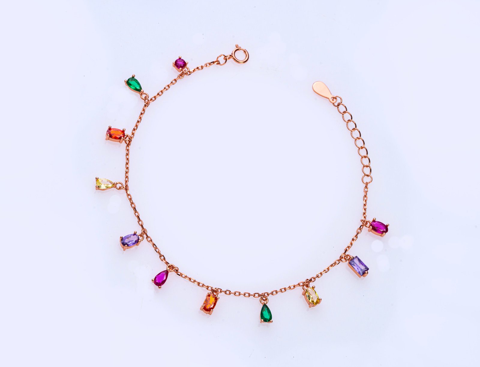 floral ruby petal bracelet floral ruby petal bracelet