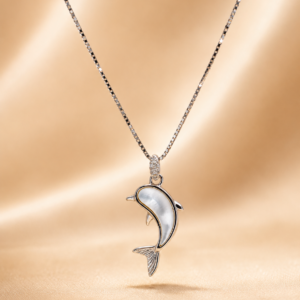 moonwave dolphin pendant