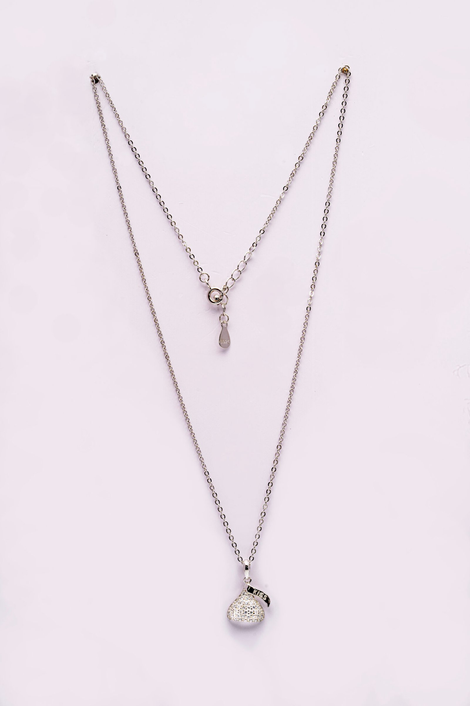 silver kiss crystal pendant silver kiss crystal pendant