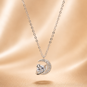silver kiss crystal pendant