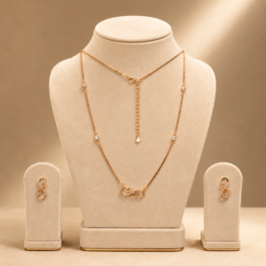 infinity hearts necklace set