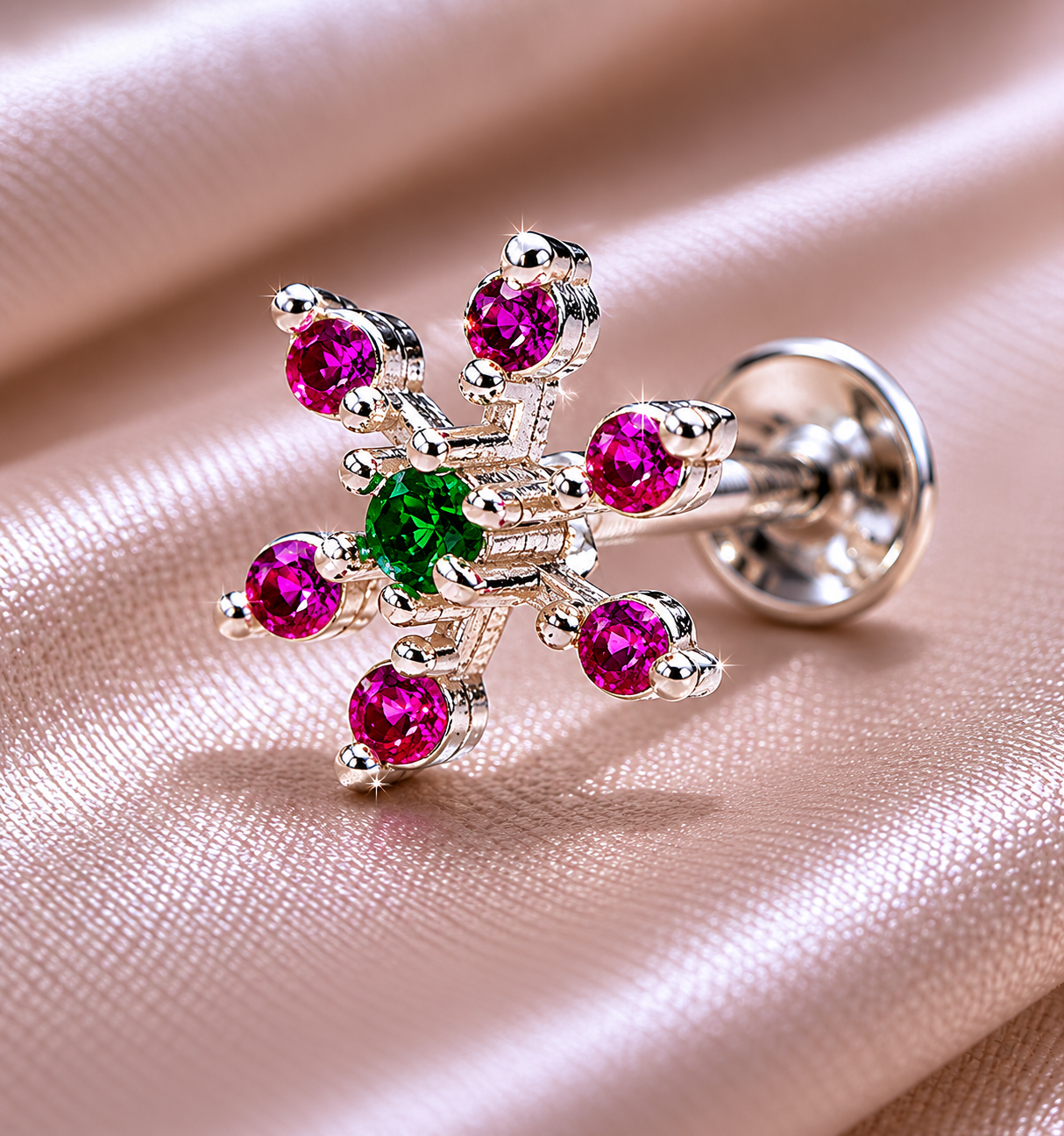 ruby bloom star nose pin ruby bloom star nose pin