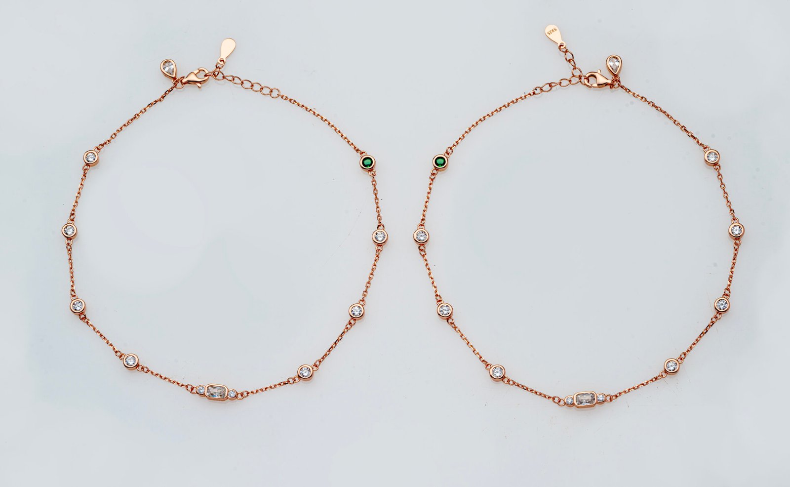 emerald halo anklet emerald halo anklet