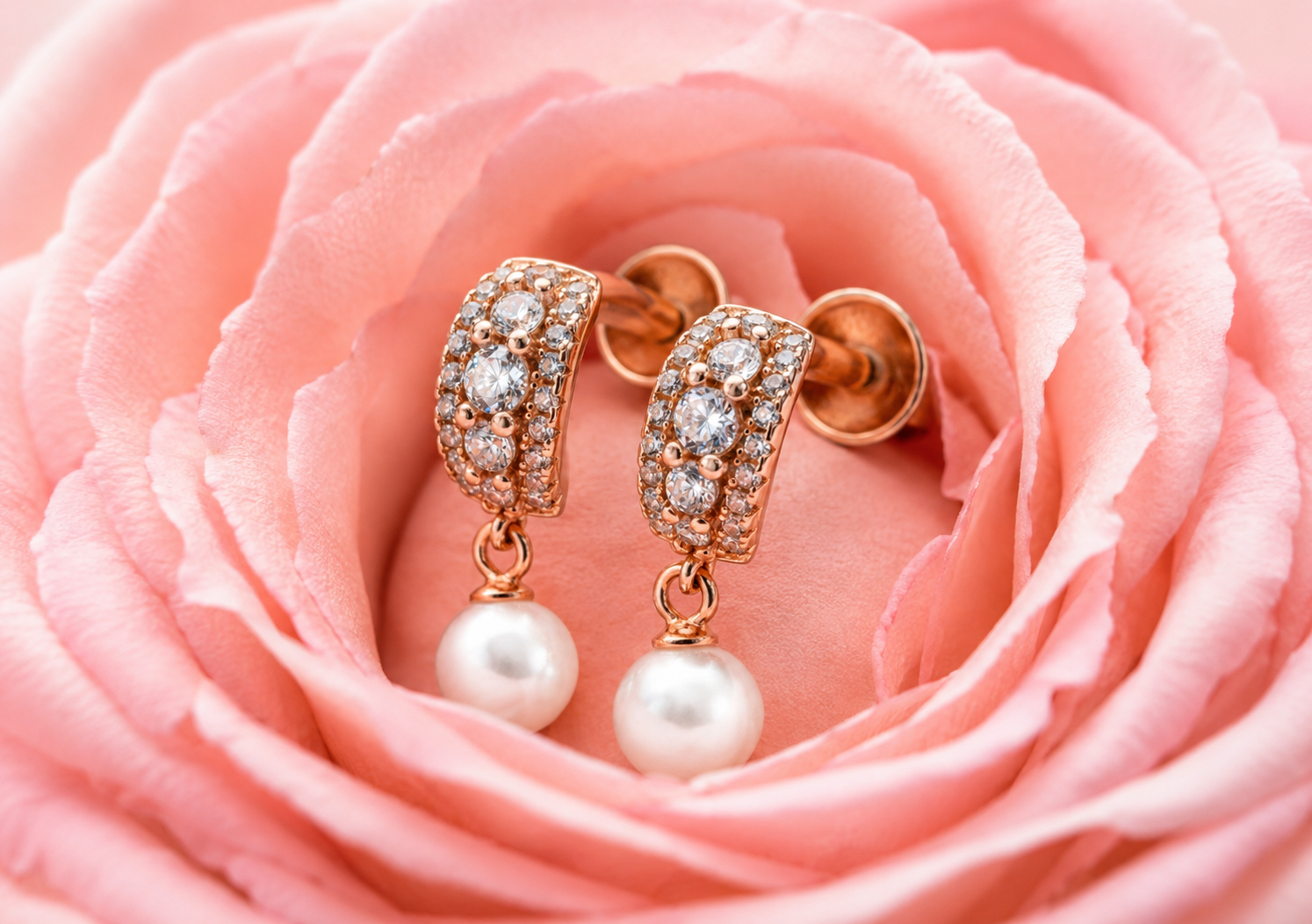 rose gold trio spark studs rose gold trio spark studs