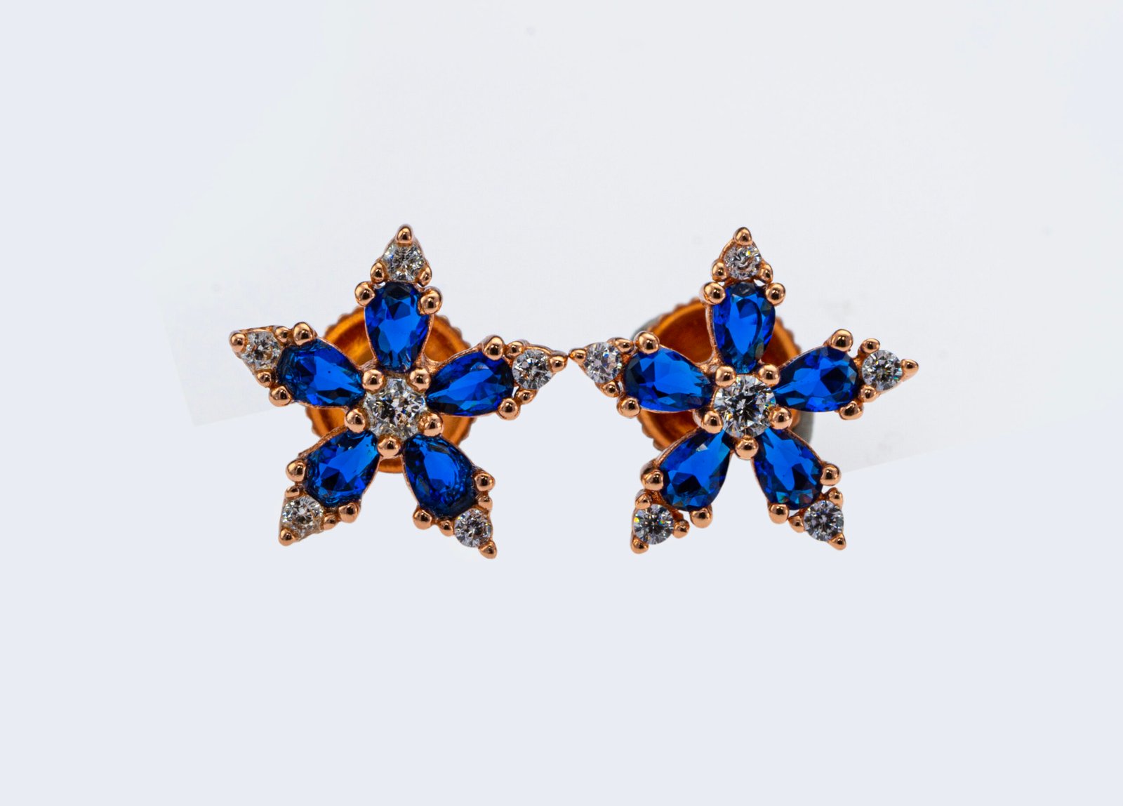 sapphire bloom studs sapphire bloom studs
