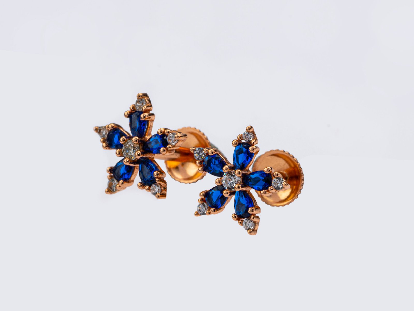 sapphire bloom studs sapphire bloom studs
