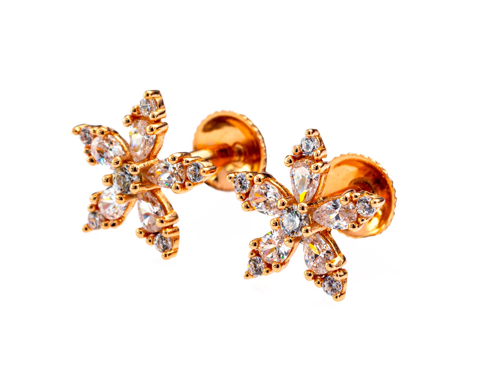 aurora petal studs aurora petal studs