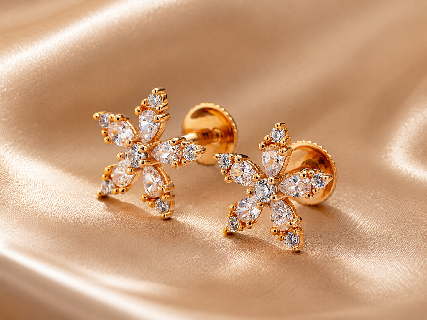 aurora petal studs aurora petal studs