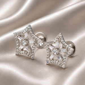 golden prism star studs