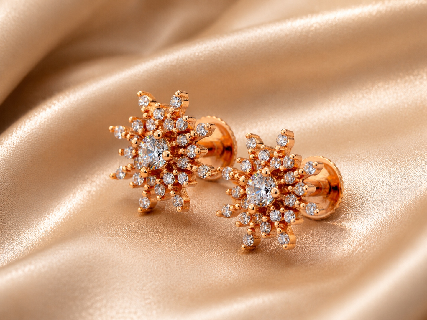 emerald nova flower studs emerald nova flower studs