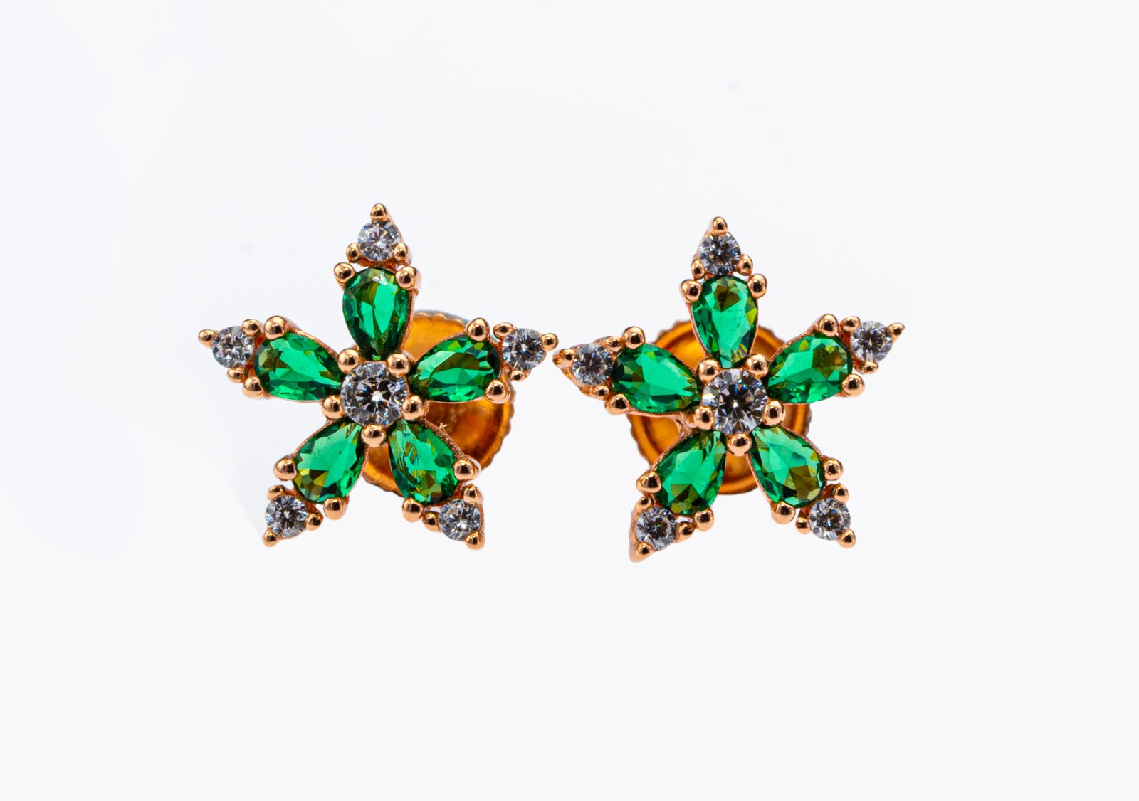 emerald petal luxe studs emerald petal luxe studs