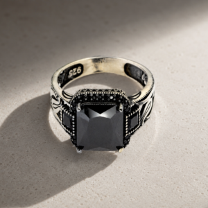 noir monarch statement ring
