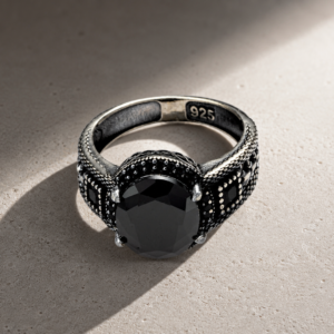 noir emperor oval ring
