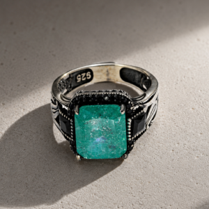 emerald dynasty statement ring