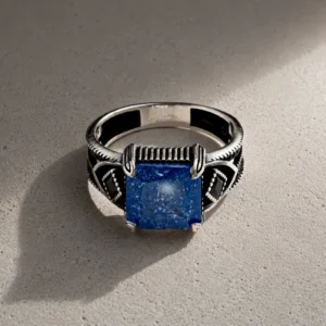 azure titan statement ring